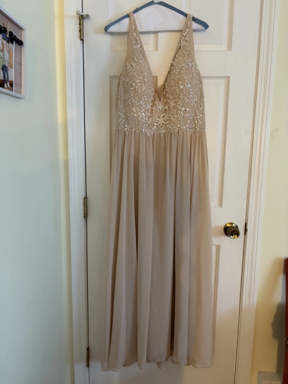 Gold Sequined Sleeveless Formal-ALTERED - Morilee Madeline Gardner